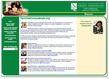 NFCC Housing Help Spanish Site