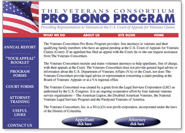 The Veterans Consortium Pro Bono Program